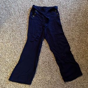 mine navy pants w/ tie - Small
